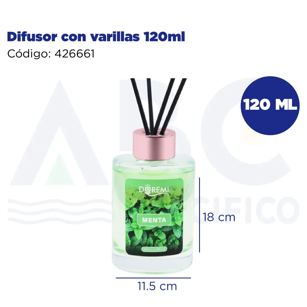 Difusor con varillas 120ml
