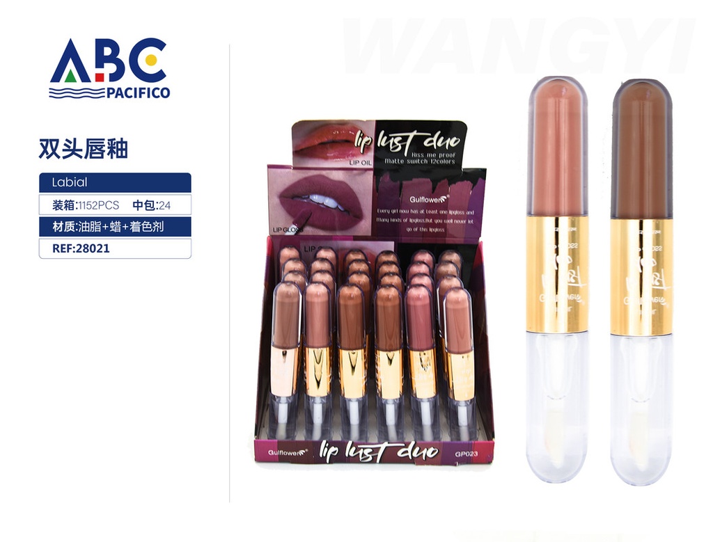 Labial doble punta