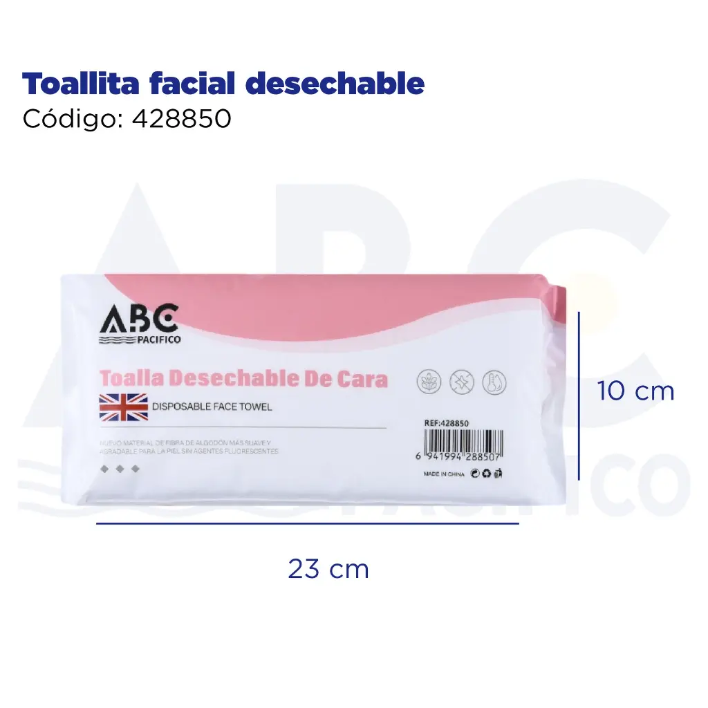 Toallita facial desechable