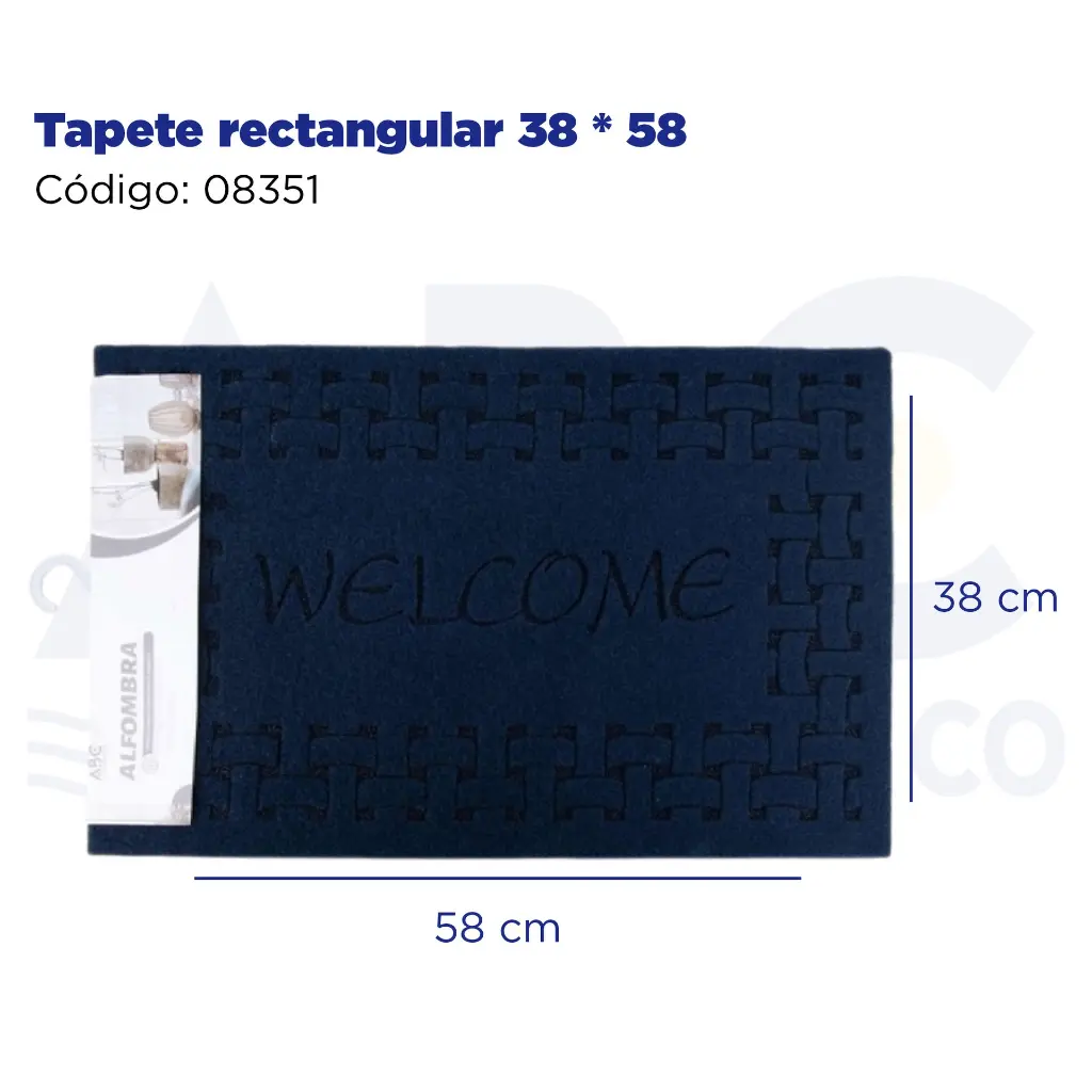 Tapete rectangular 38 * 58