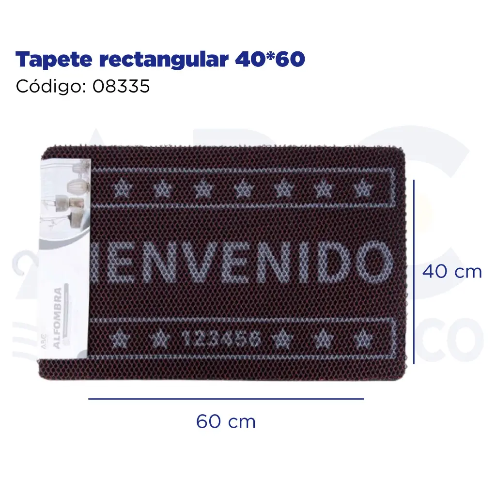 Tapete rectangular 40 * 60