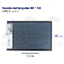 Tapete rectangular 40*60