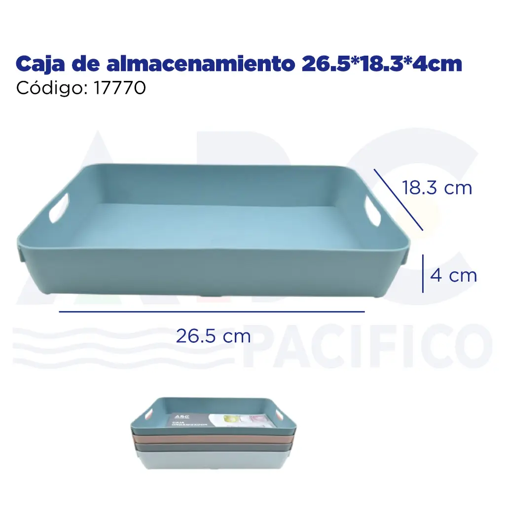 Caja de almacenamiento 26.5*18.3*4cm