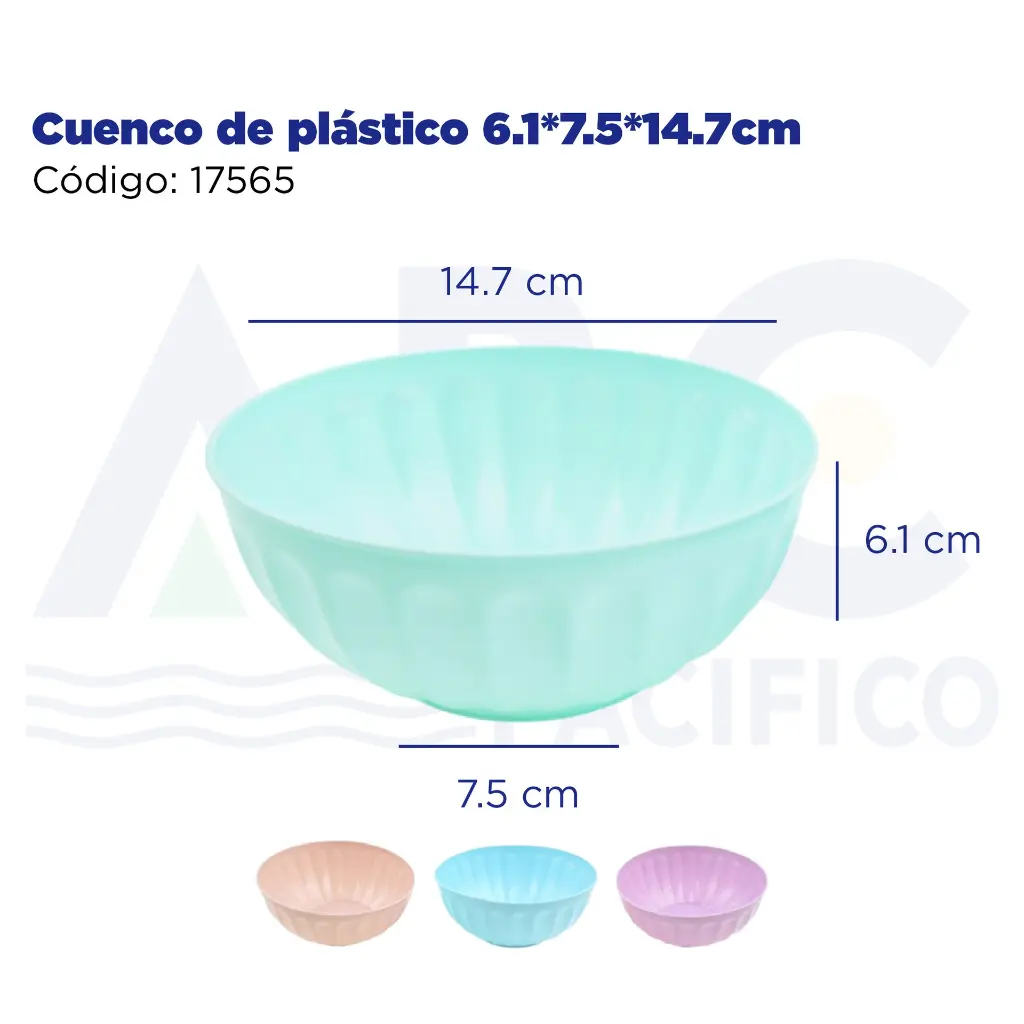 Cuenco de plástico 6.1*7.5*14.7cm