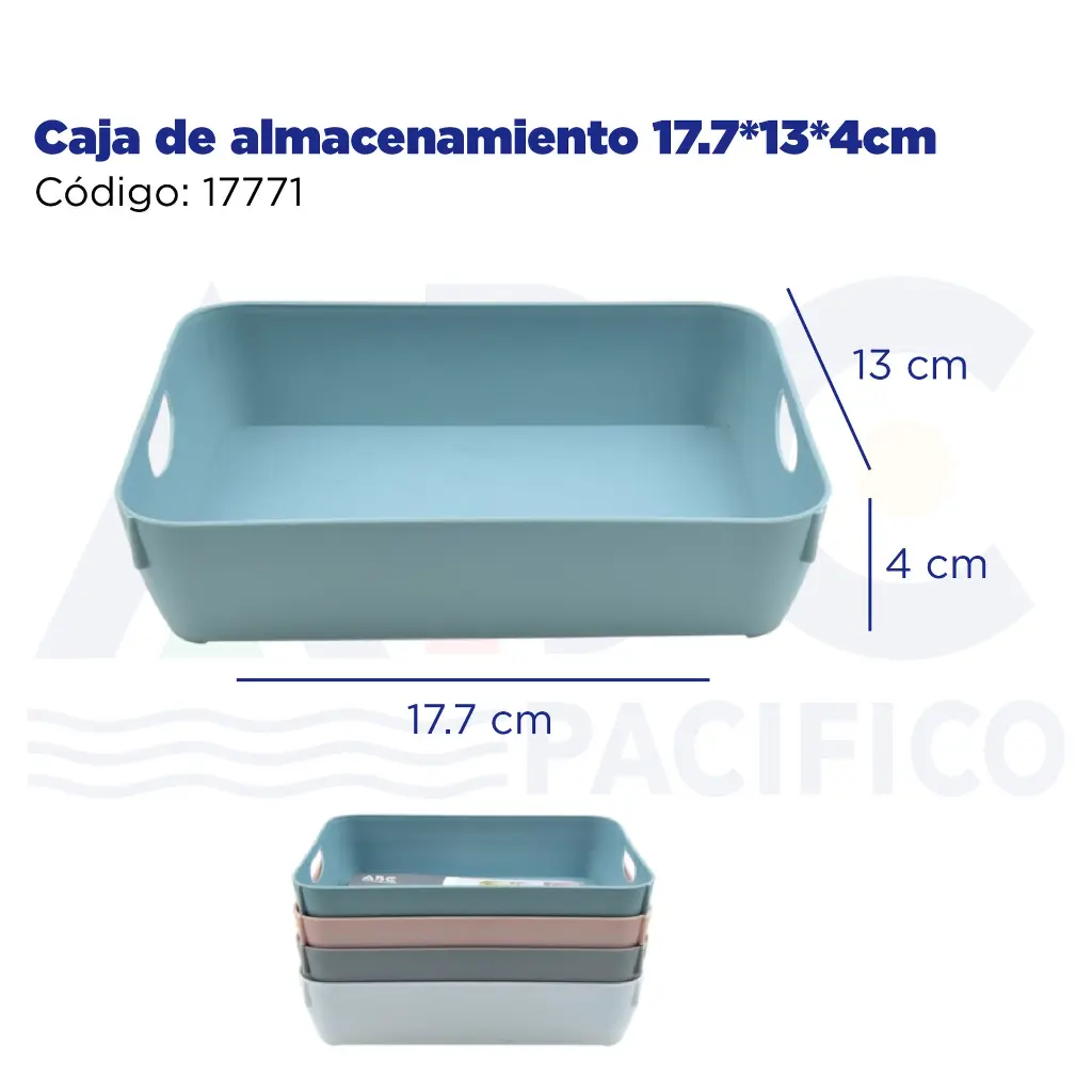 Caja de almacenamiento 17.7*13*4cm
