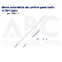 Barra extensible de cortina para baño 0.70*1.20m