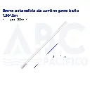 Barra extensible de cortina para baño 1.10*2m