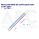 Barra extensible de cortina para baño 0.70*1.20m