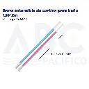 Barra extensible de cortina para baño 1.10*2m