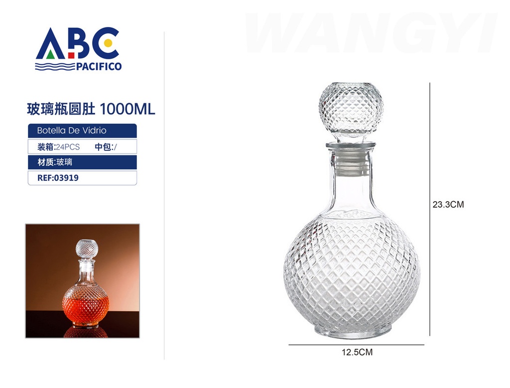 Botella de vidrio 1000ml