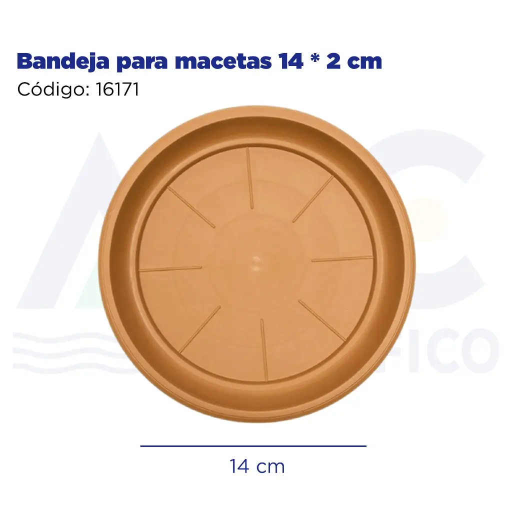 Bandeja para macetas 14 * 2 cm