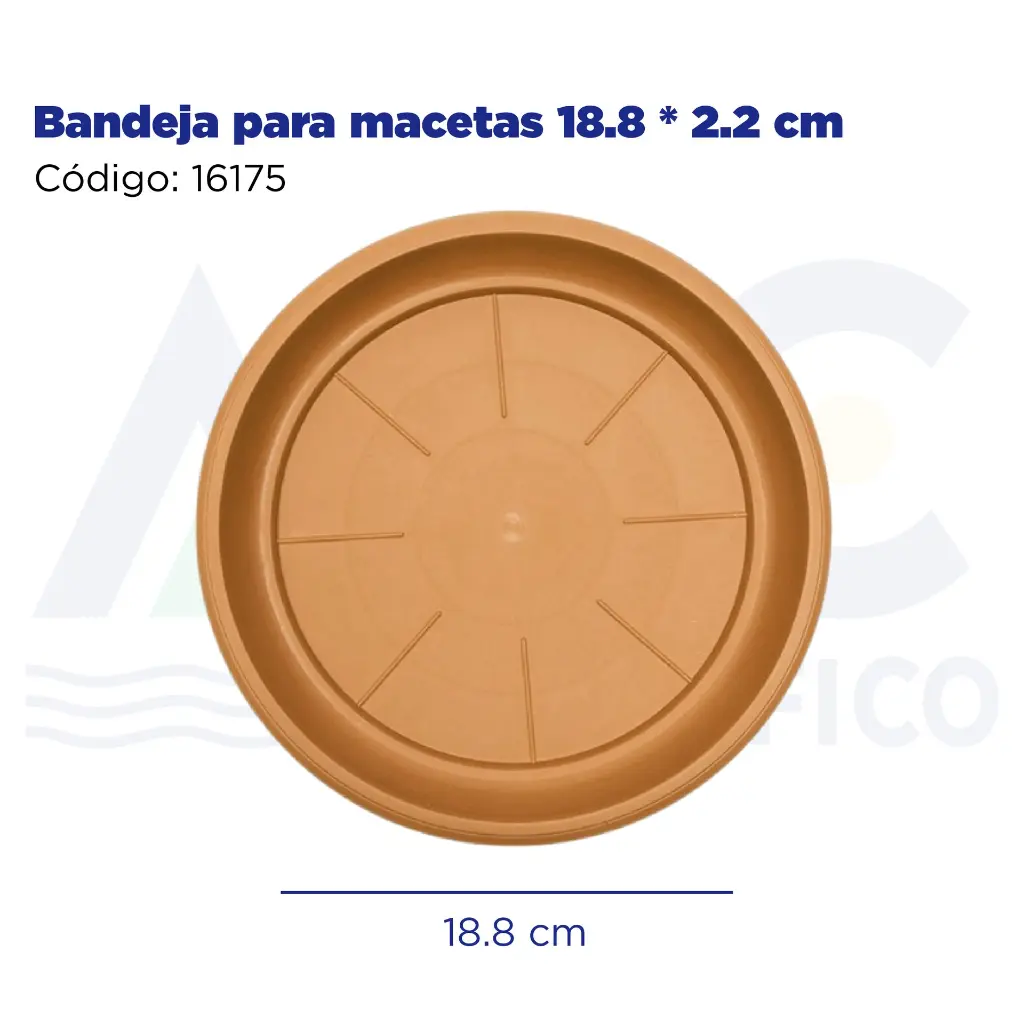 Bandeja para macetas 18.8 * 2.2 cm