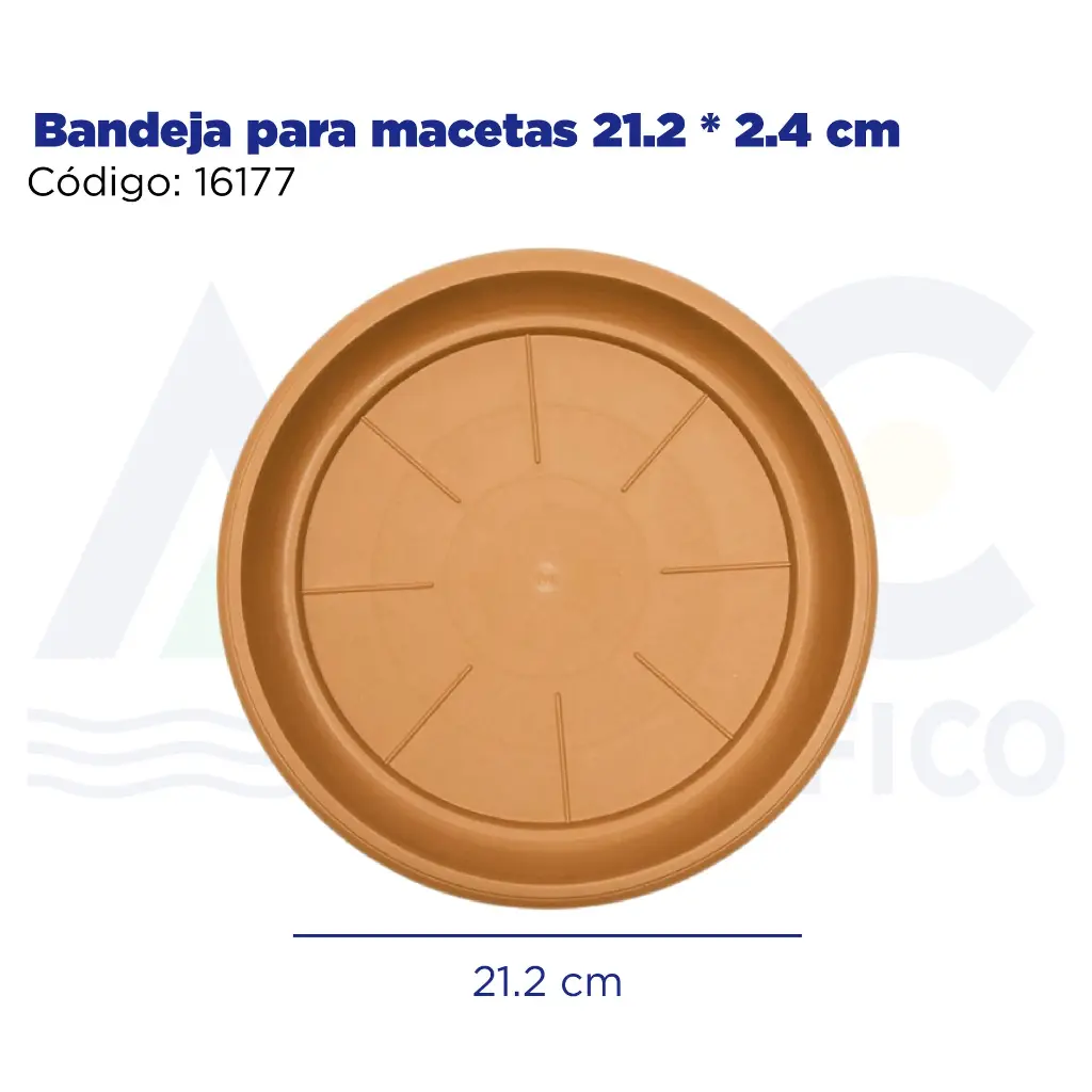 Bandeja para macetas 21.2 * 2.4 cm