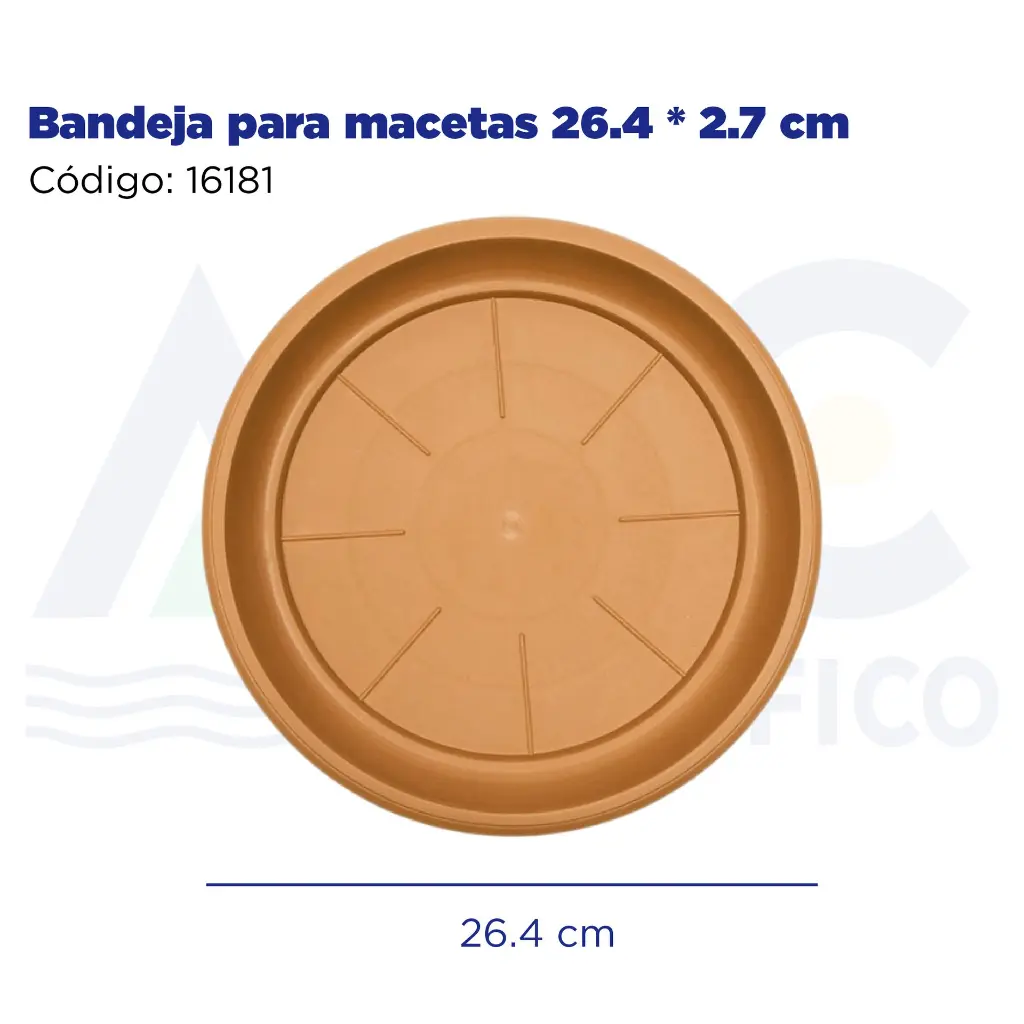 Bandeja para macetas 26.4 * 2.7 cm