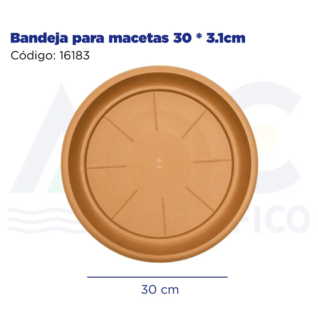 Bandeja para macetas 30 * 3.1cm