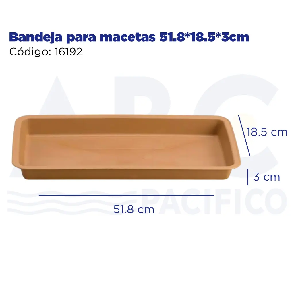 Bandeja para macetas 51.8*18.5*3cm