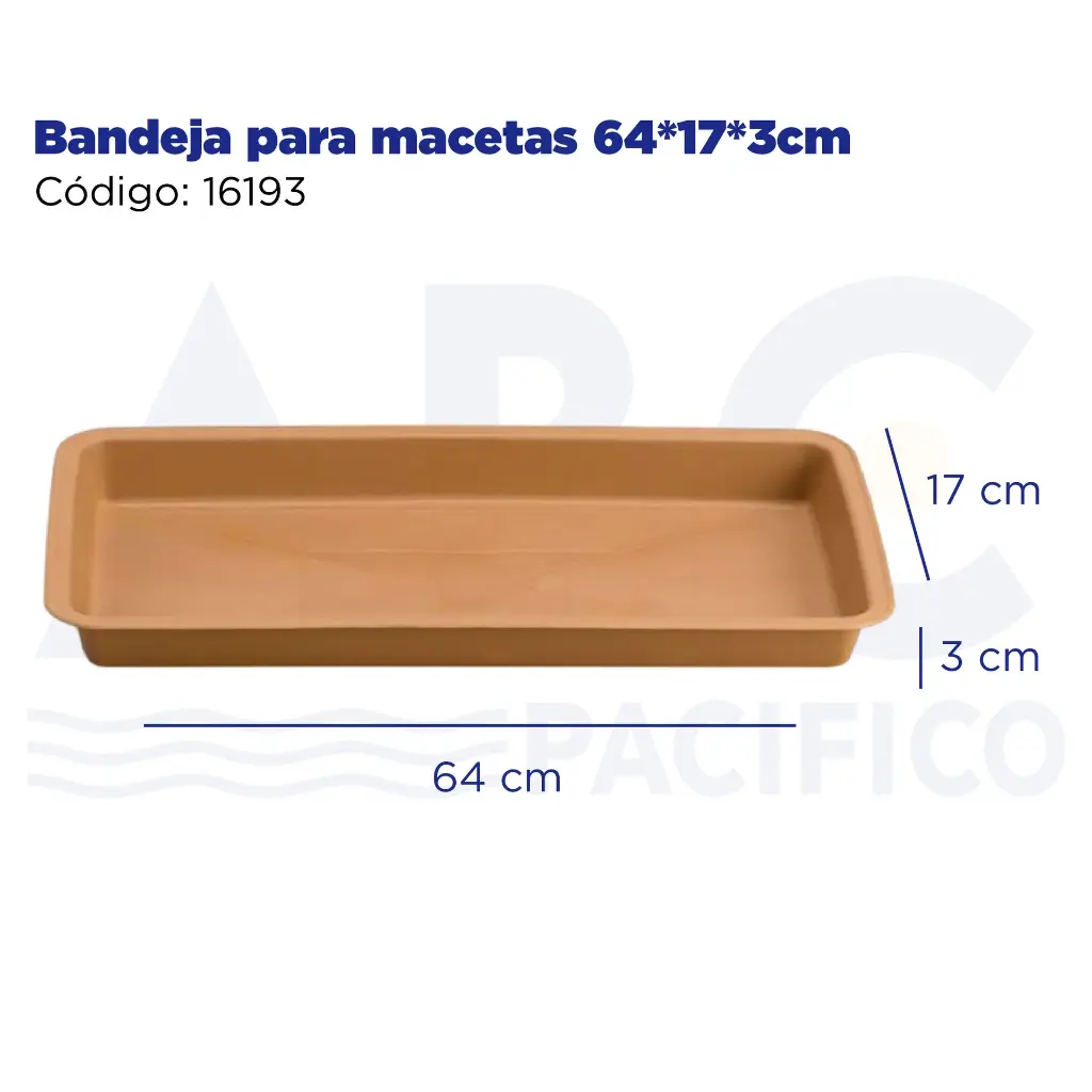 Bandeja para macetas 64*17*3cm