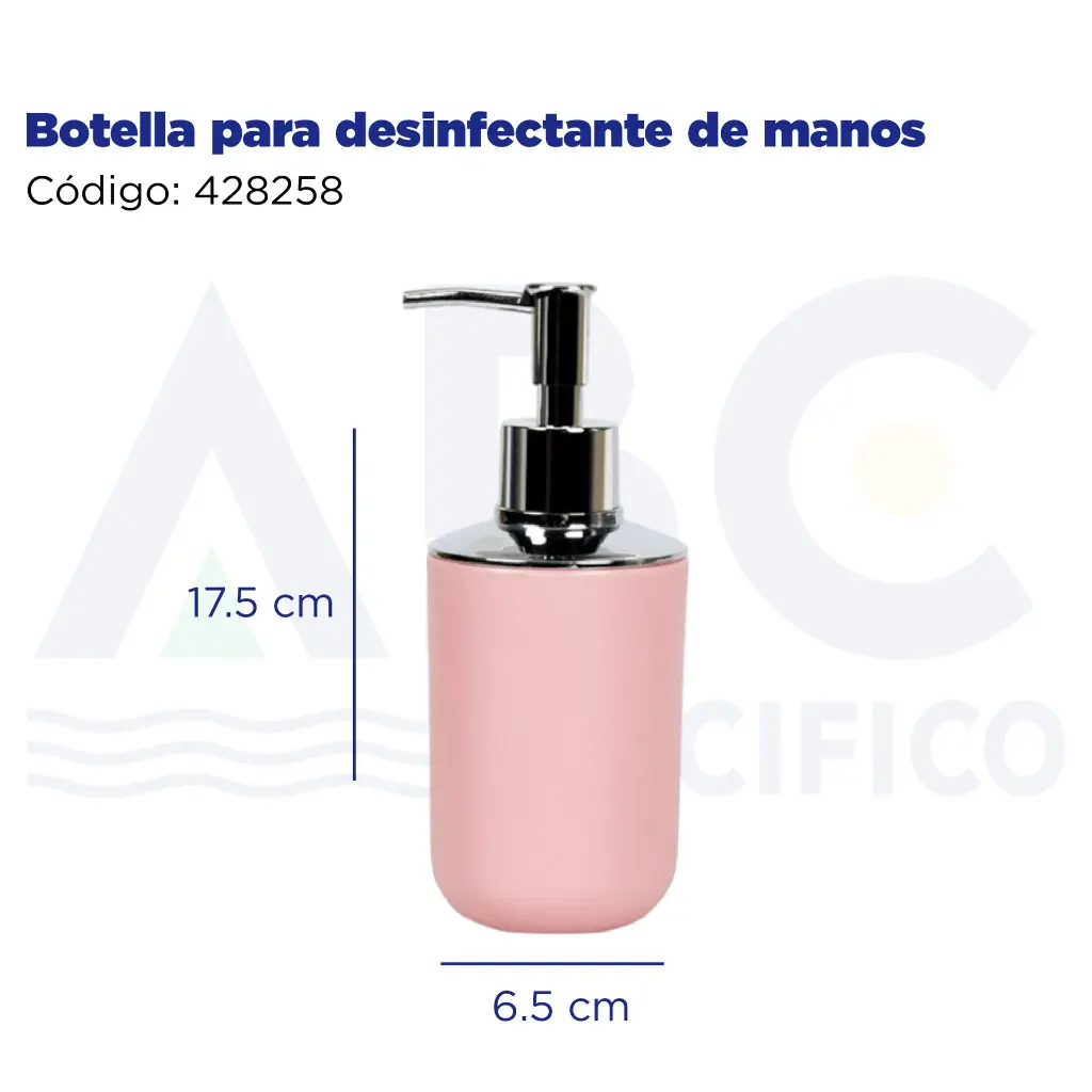 Botella para desinfectante de manos