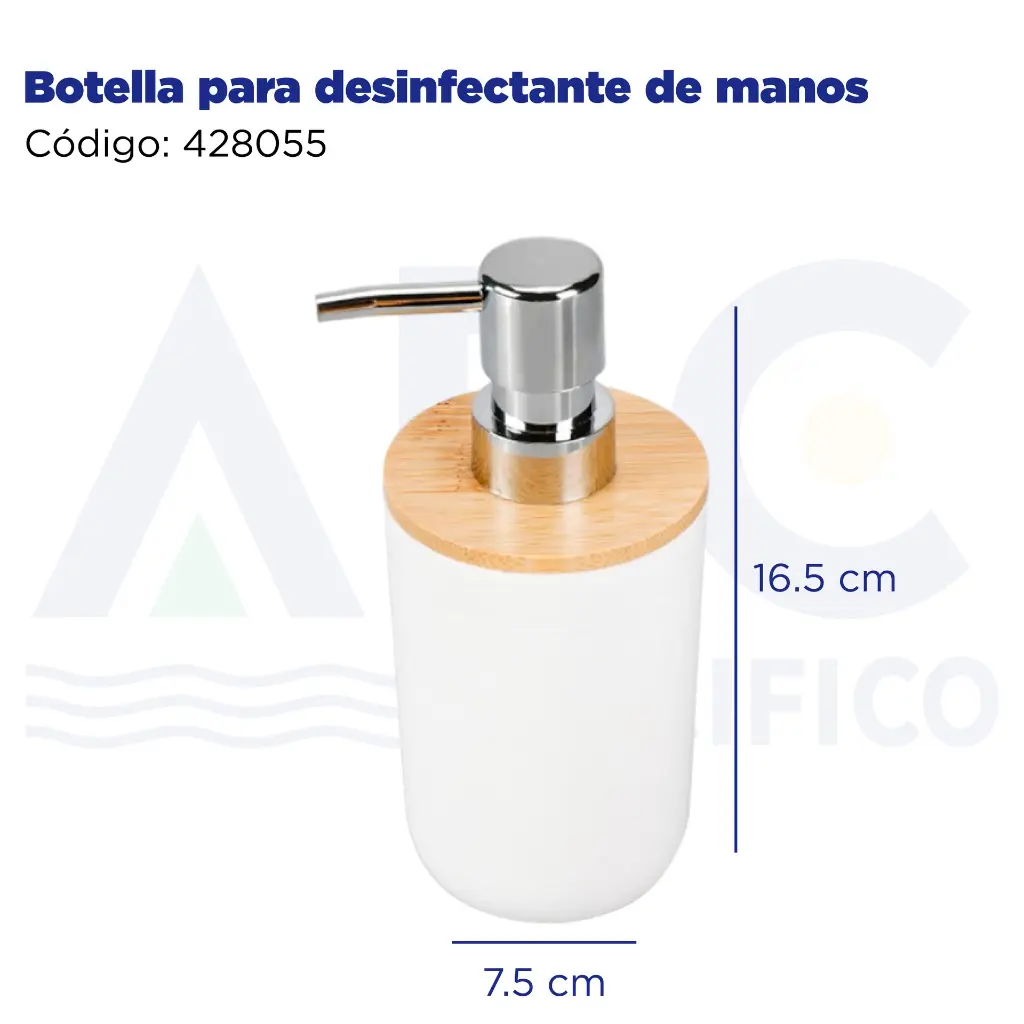 Botella para desinfectante de manos
