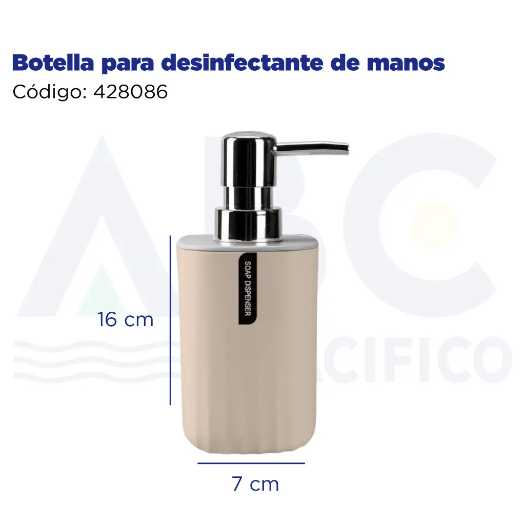 Botella para desinfectante de manos