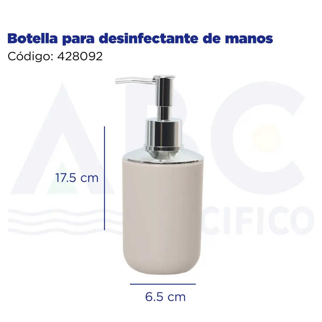 Botella para desinfectante de manos