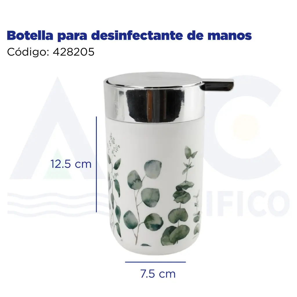 Botella para desinfectante de manos