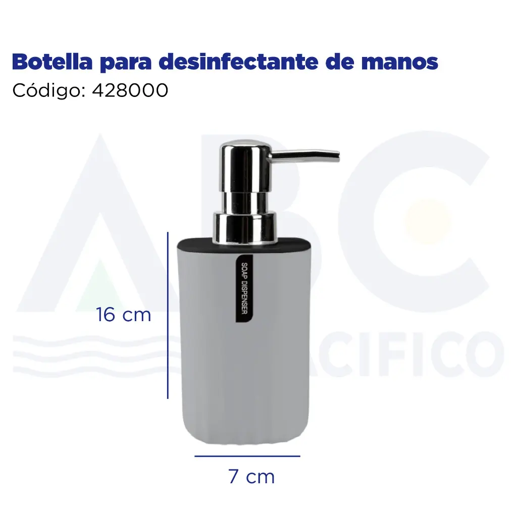Botella para desinfectante de manos