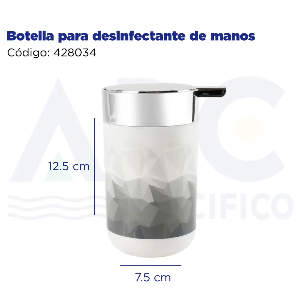 Botella para desinfectante de manos
