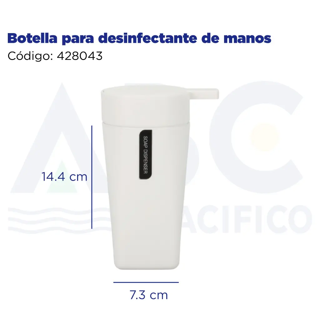 Botella para desinfectante de manos