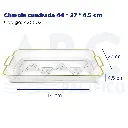 Charola cuadrada 44 * 27 * 4.5 cm
