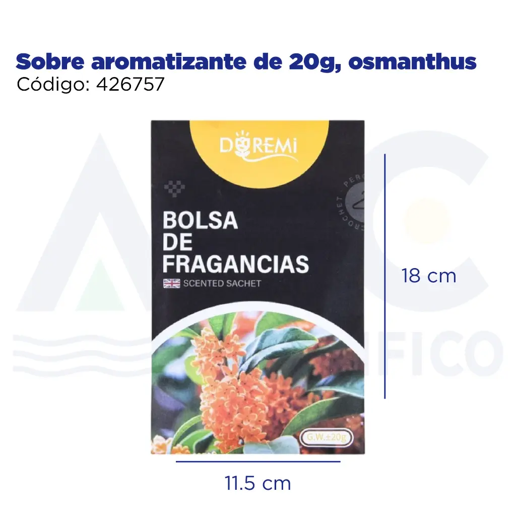 Sobre aromatizante de 20g, osmanthus
