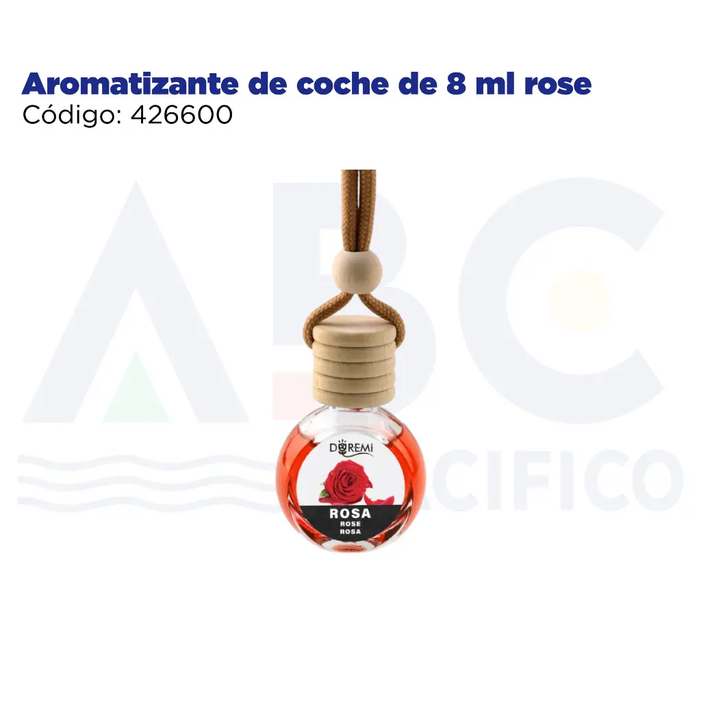 Aromatizante de coche de 8 ml rose