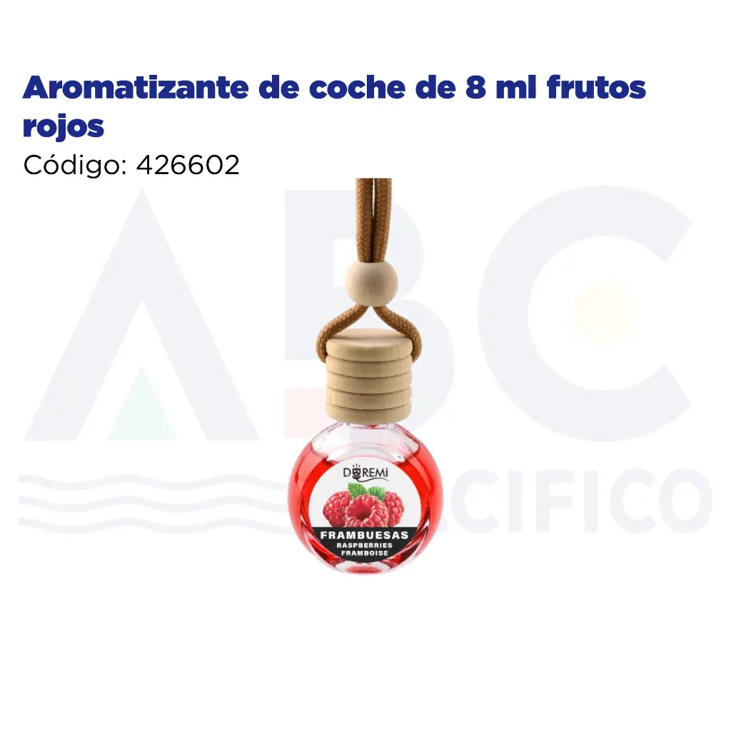 Aromatizante de coche de 8 ml frutos rojos