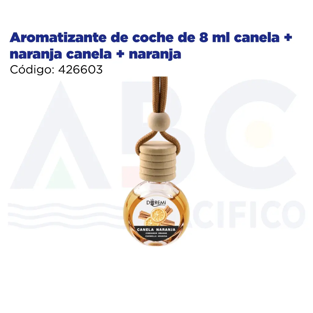 Aromatizante de coche de 8 ml canela + naranja canela + naranja