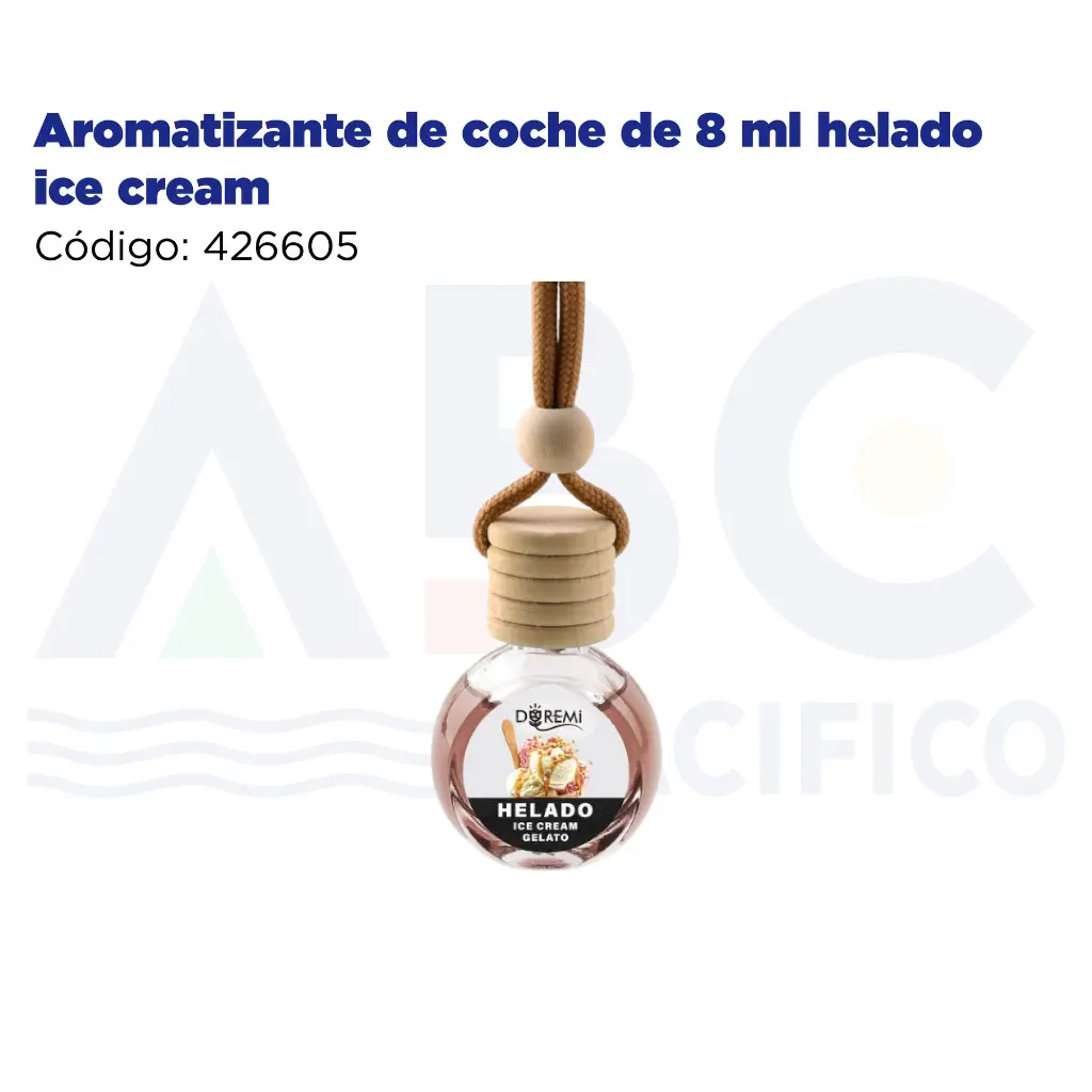 Aromatizante de coche de 8 ml helado ice crean
