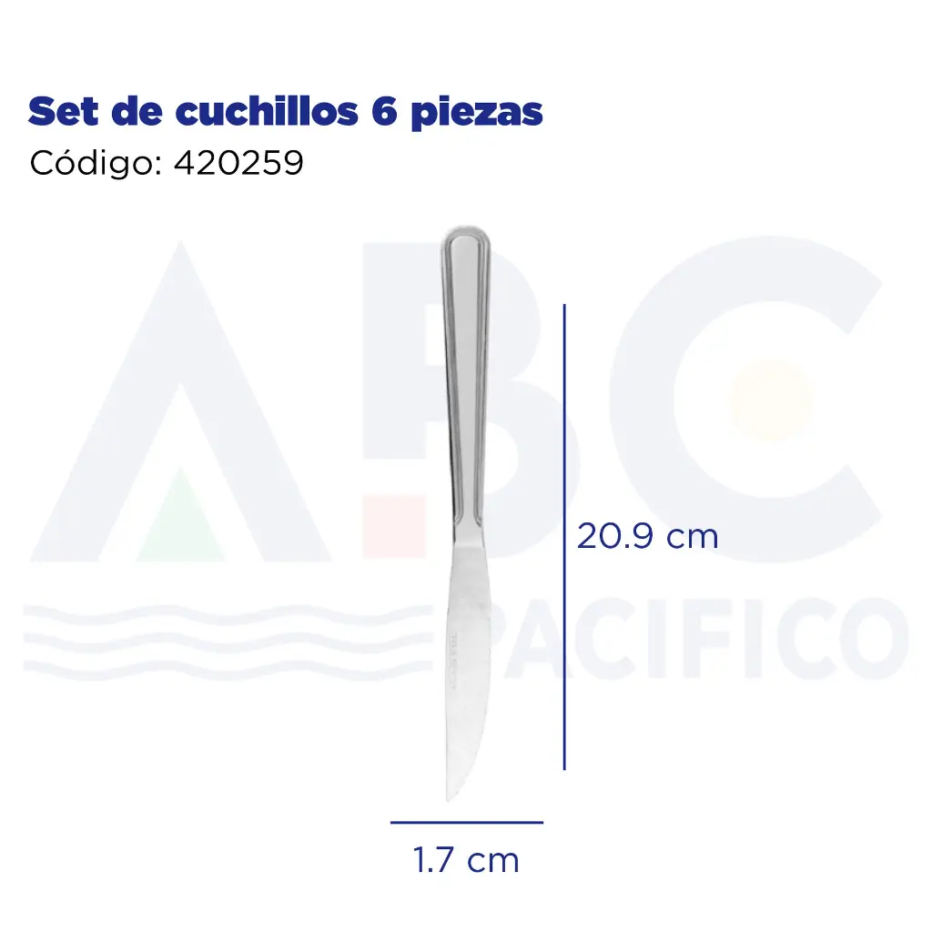 Set de cuchillos 6 piezas