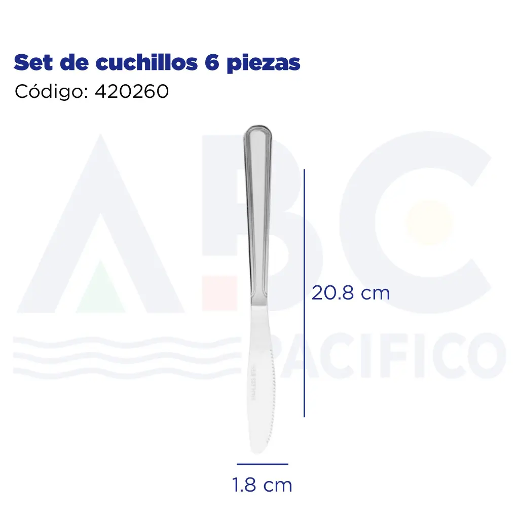 Set de cuchillos 6 piezas