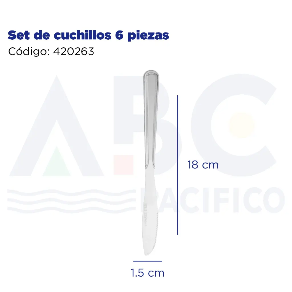 Set de cuchillos 6 piezas