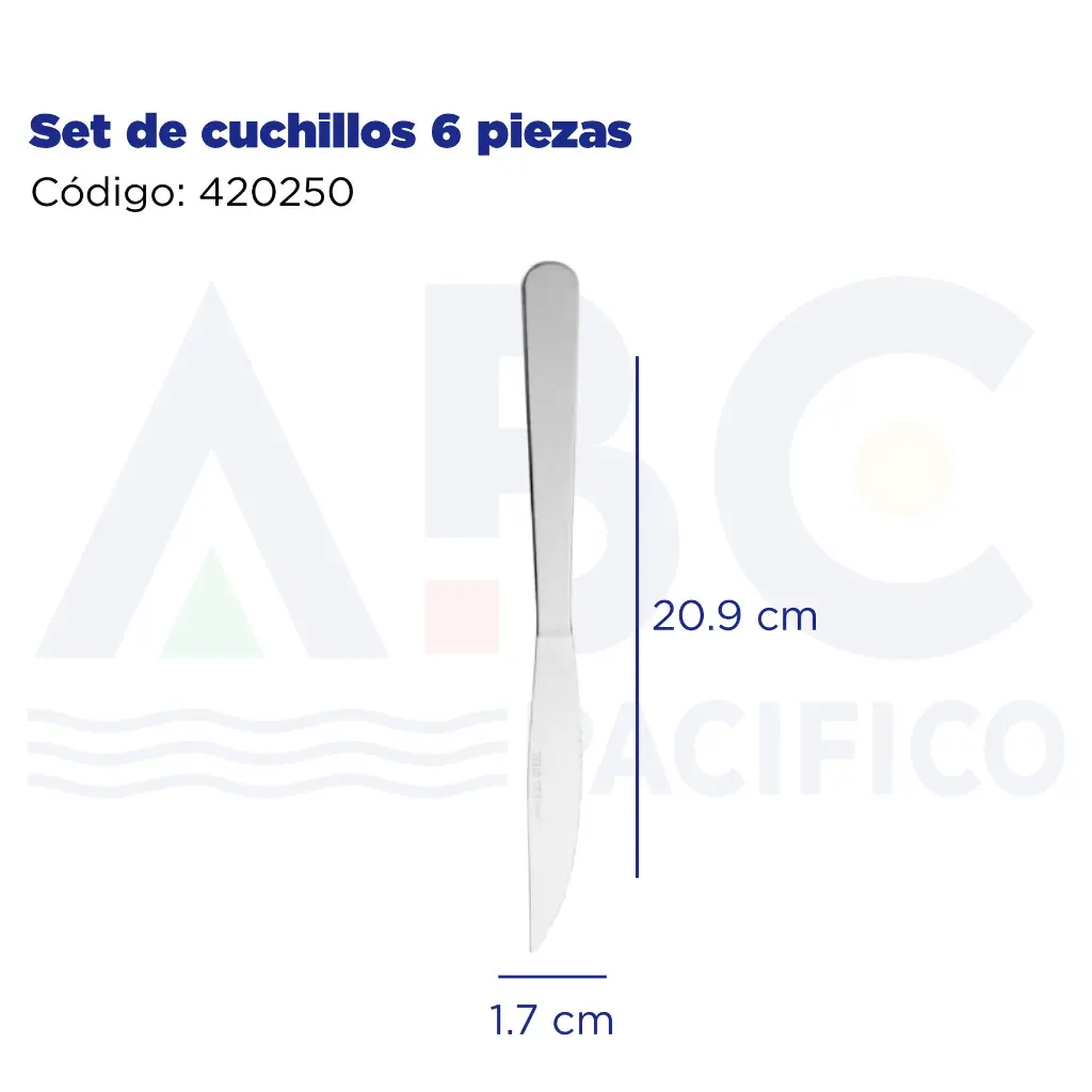 Set de cuchillos 6 piezas