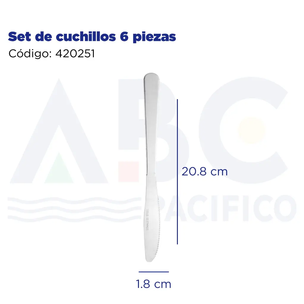 Set de cuchillos 6 piezas
