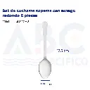 Set de cucharas soperas con mango redondo 6 piezas