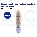 Ambientador 360 ml (ídolo de Lancôme) spray de manos