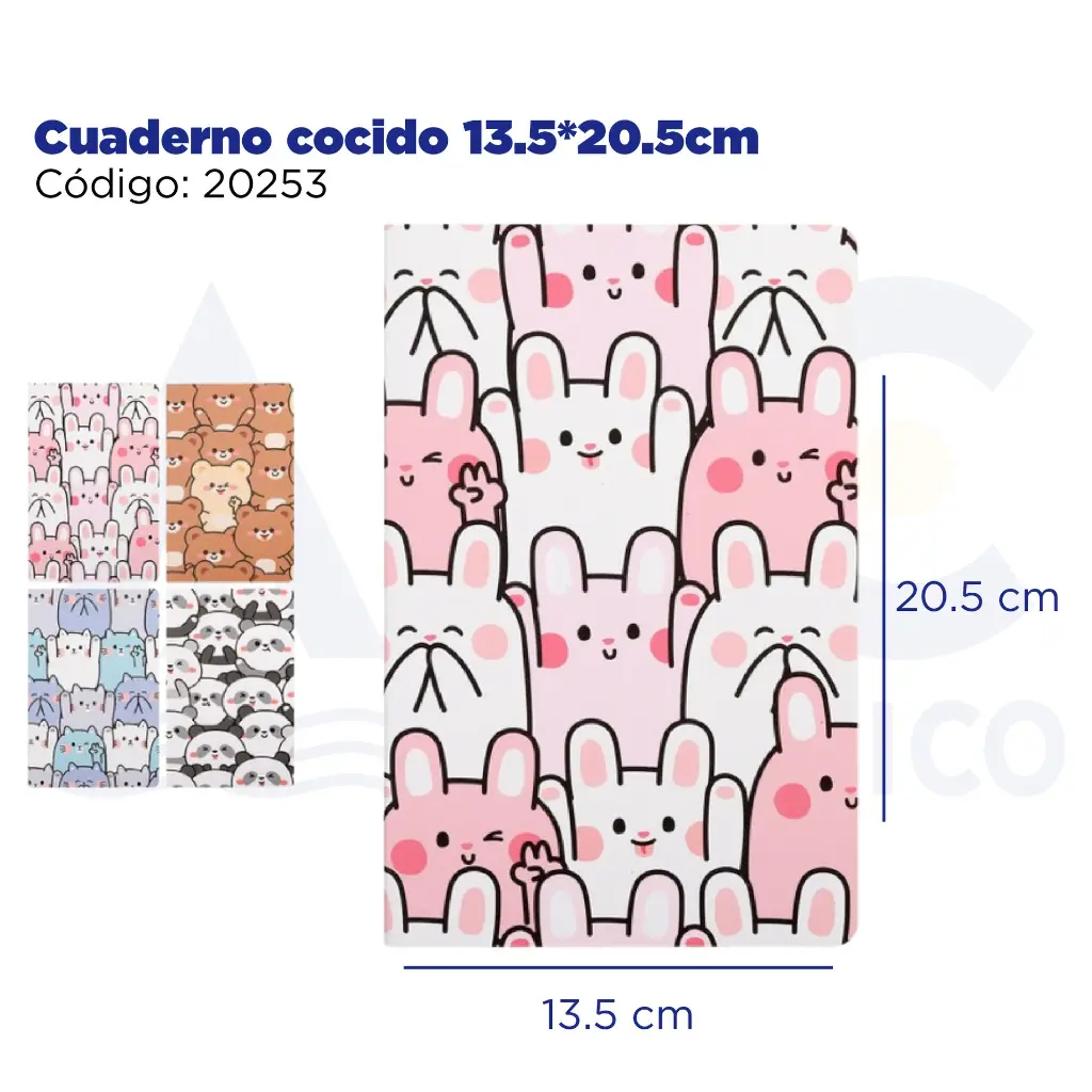 Cuaderno cocido 3.5*20.5cm