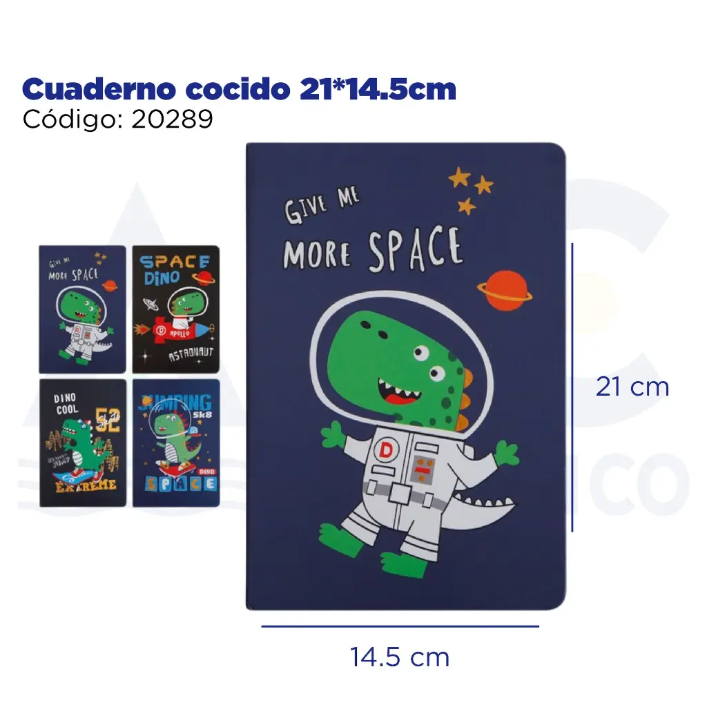 Cuaderno cocido 21*14.5cm