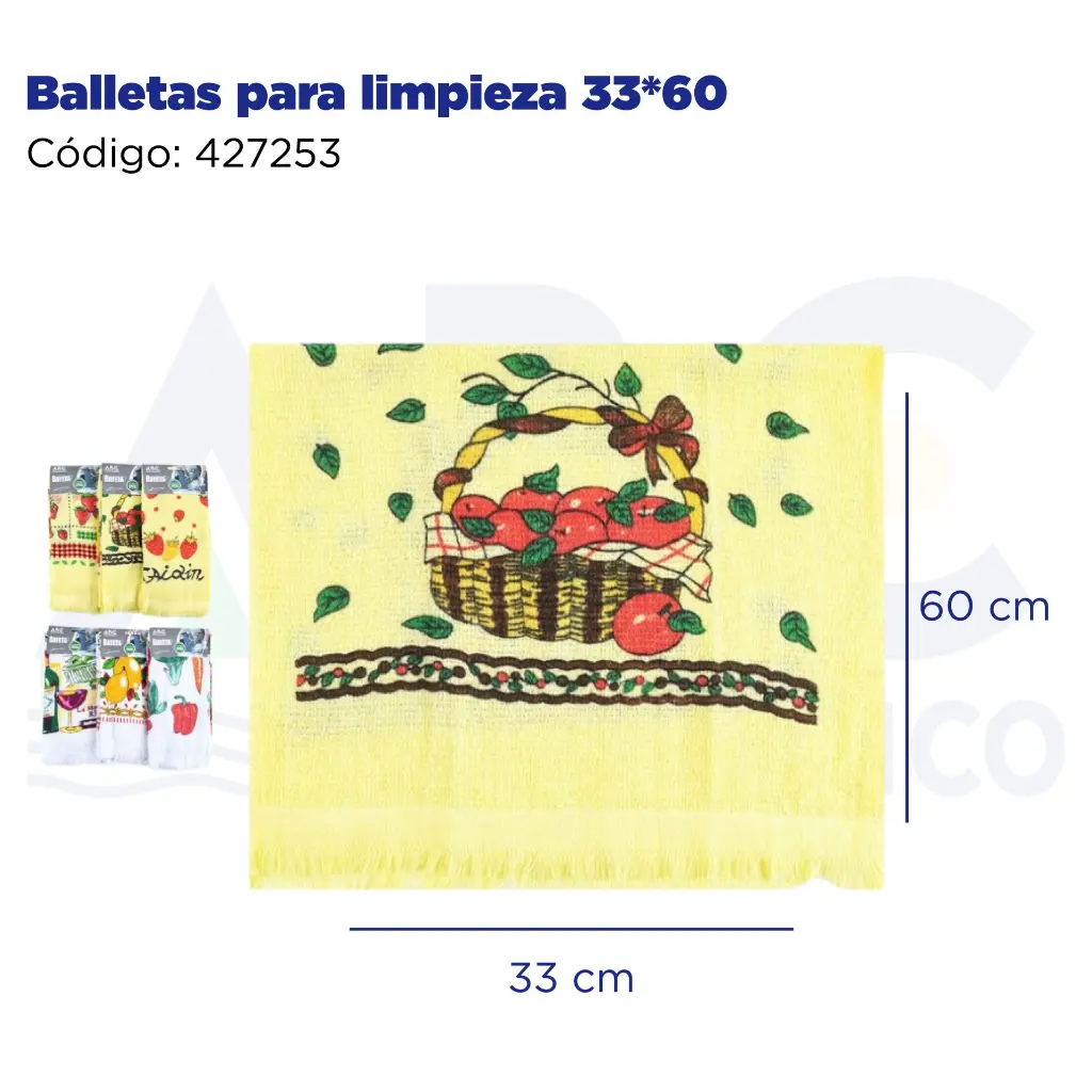 Balletas para limpieza 33*60