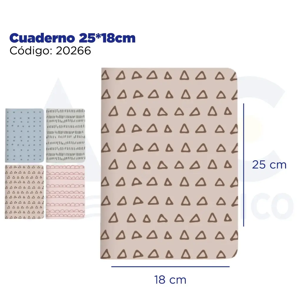Cuaderno 25*18cm