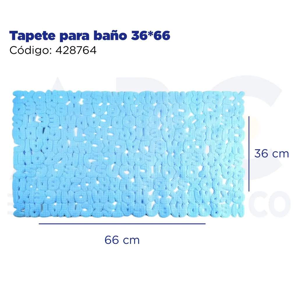 Tapete para baño 36*66