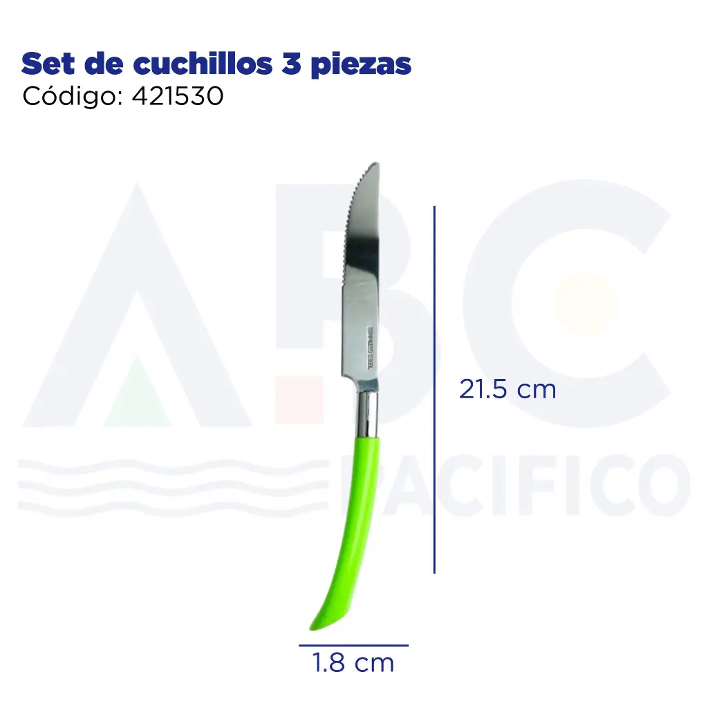 Set de cuchillos 3 piezas