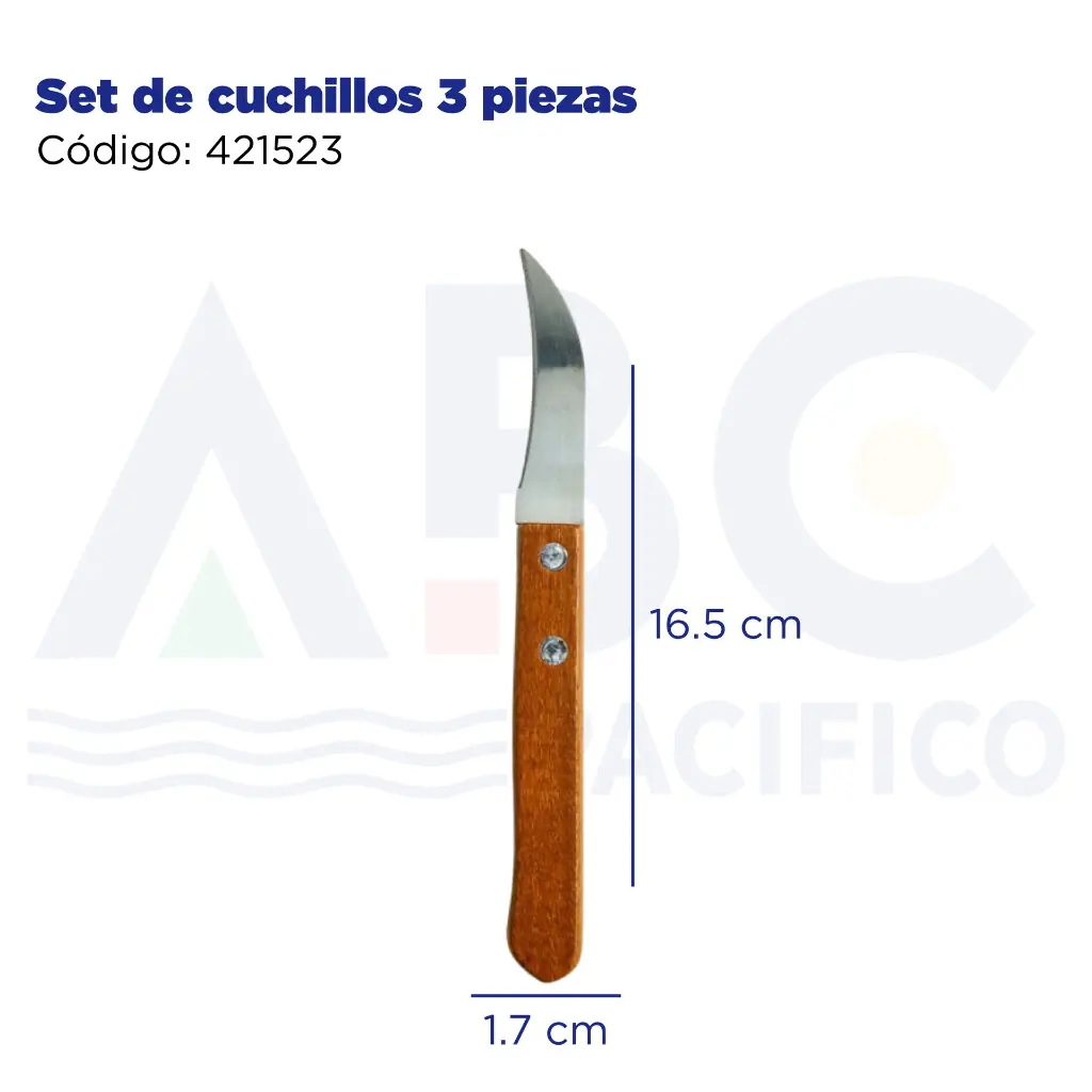 Set de cuchillos 3 piezas