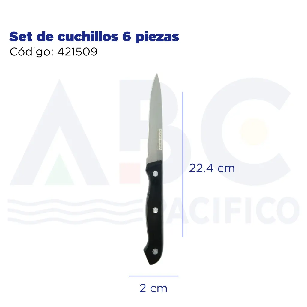 Set de cuchillos 6 piezas